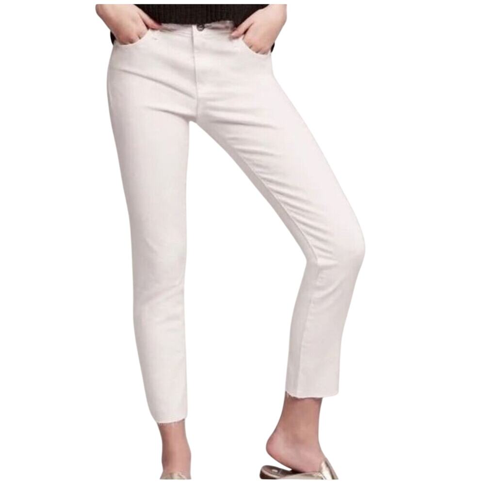 Adriano Goldschmeid AG Stevie Ankle White Raw Hem Jeans 29